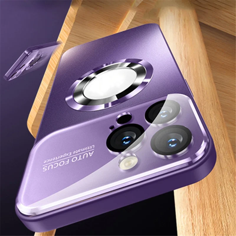 For iPhone 12 Pro Case Compatible with MagSafe Slim PC Phone Shell - Titanium Grey