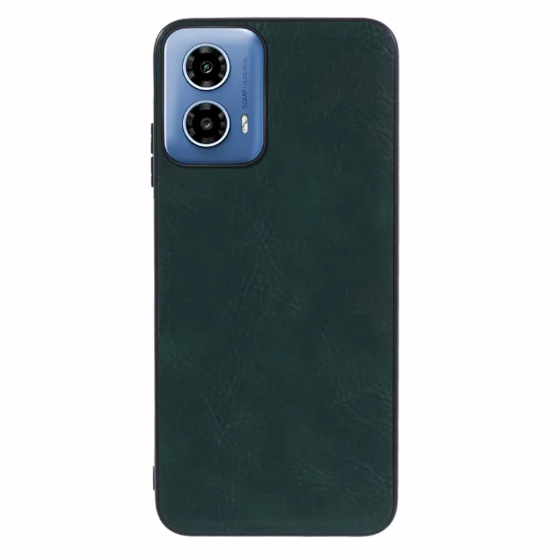 For Motorola Moto G45 5G / G34 5G Case Retro Leather Covered PC+TPU Phone Shell - Green
