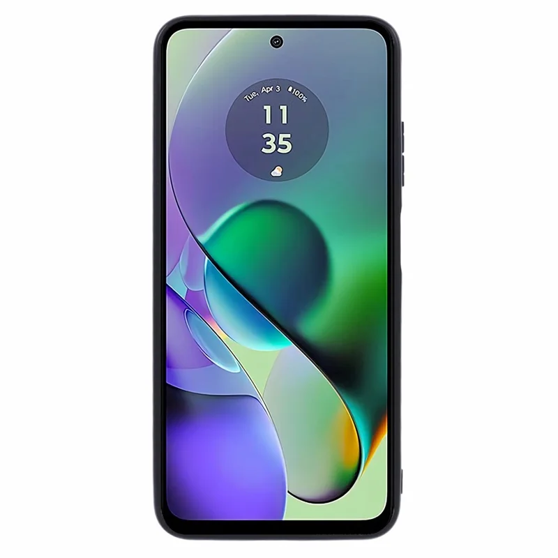 For Motorola Moto G45 5G / G34 5G Case Retro Leather Covered PC+TPU Phone Shell - Green