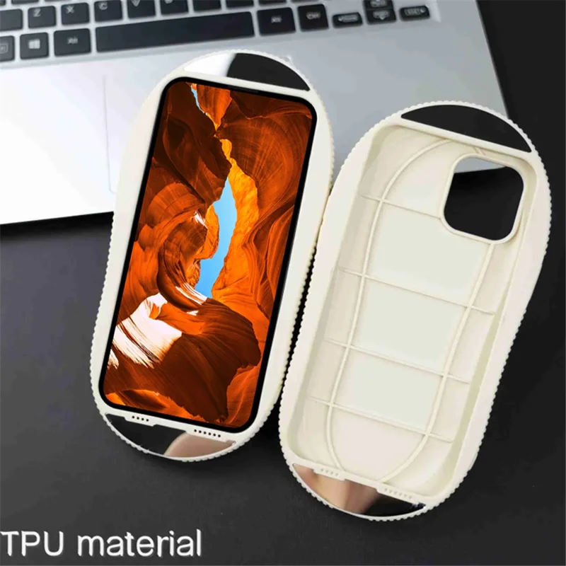 For iPhone 15 Pro Max Case Funny Denim Slipper Design Flexible TPU Phone Cover - Black