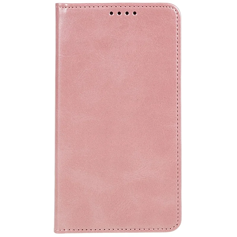 For Samsung Galaxy M55 5G / C55 5G / F55 5G Case Calf Texture PU Leather Wallet Business Phone Cover - Rose Gold