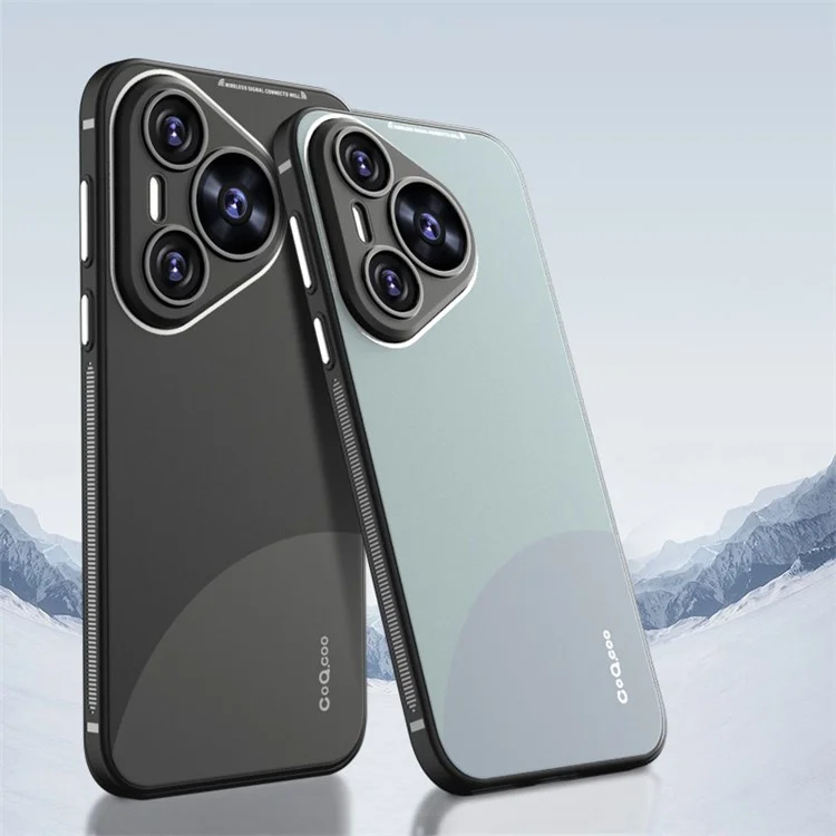 Q.COO Pour Huawei Pura 70 Étui TPU Contraste Couleur Skin-Touch Cover de Téléphone - Noir