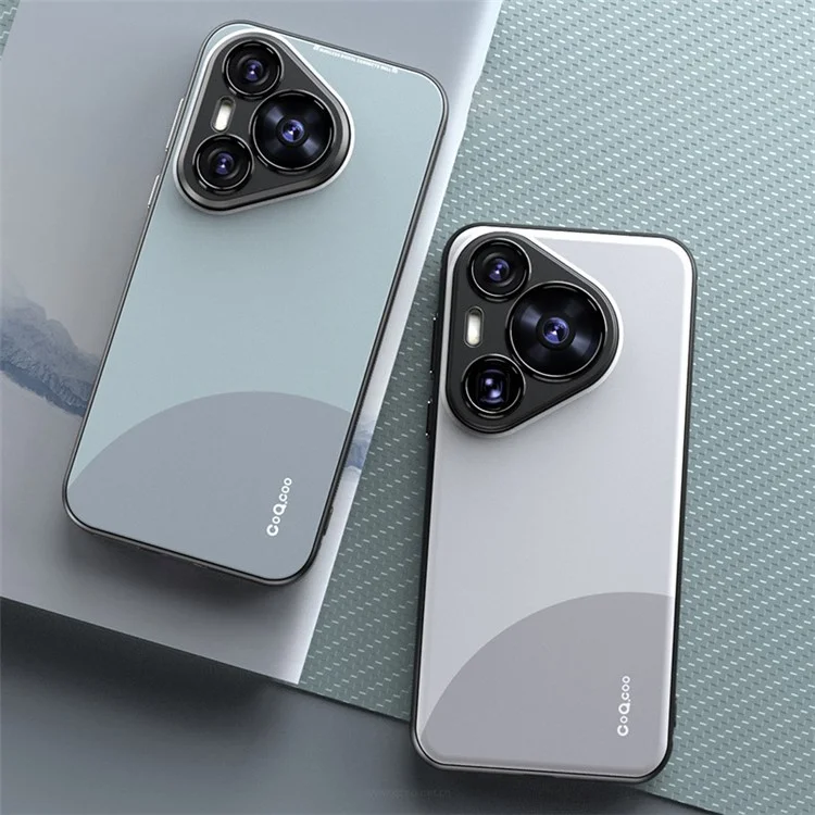 Q.COO Pour Huawei Pura 70 Étui TPU Contraste Couleur Skin-Touch Cover de Téléphone - Noir