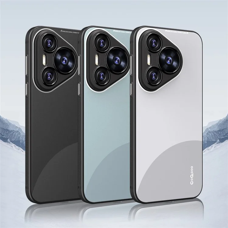 Q.COO Pour Huawei Pura 70 Étui TPU Contraste Couleur Skin-Touch Cover de Téléphone - Noir