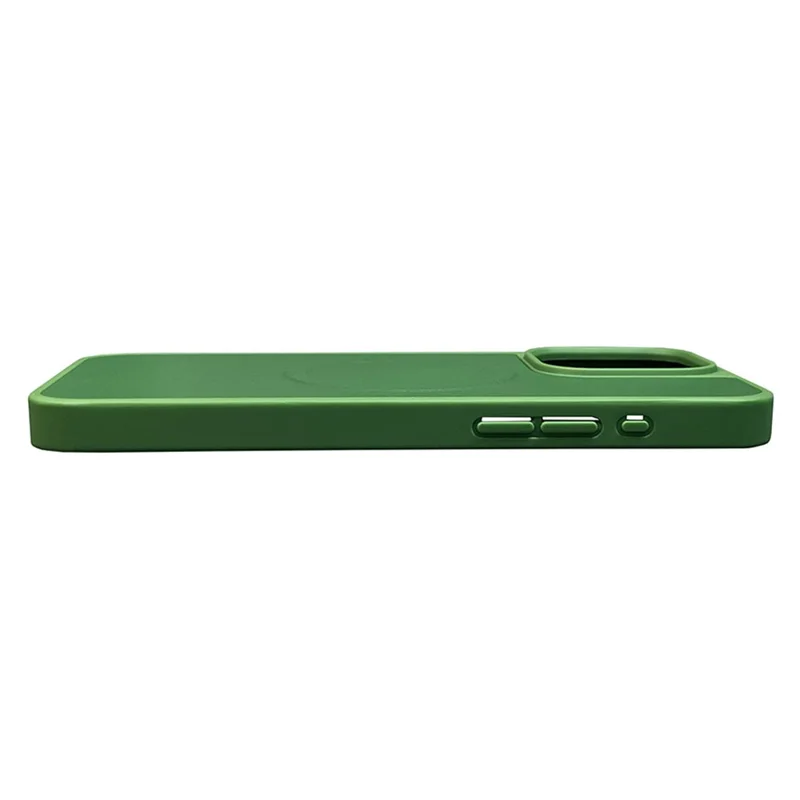 For iPhone 14 Slim Case Shockproof PU+TPU Phone Cover Compatible with MagSafe - Blue
