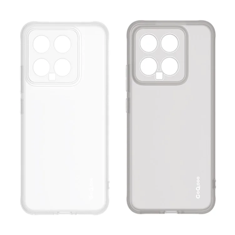 Q.COO Para Xiaomi 14 Case Soft TPU Capa de Celular Absorvente de Choque - Transparente