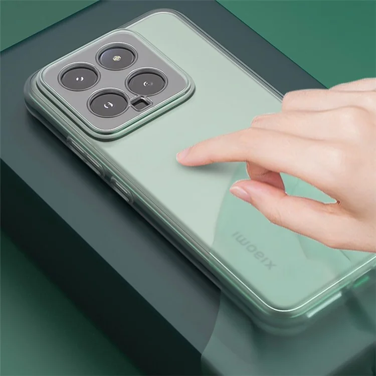 Q.COO Para Xiaomi 14 Case Soft TPU Capa de Celular Absorvente de Choque - Transparente