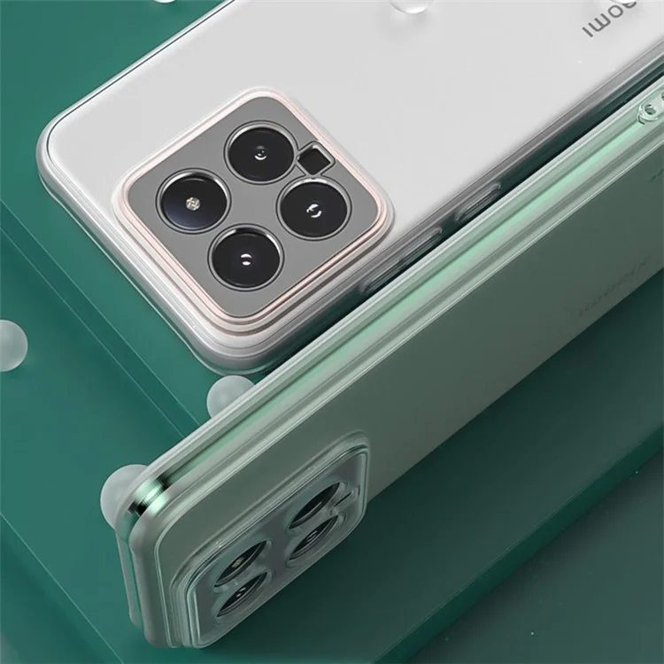 Q.COO Para Xiaomi 14 Case Soft TPU Capa de Celular Absorvente de Choque - Transparente