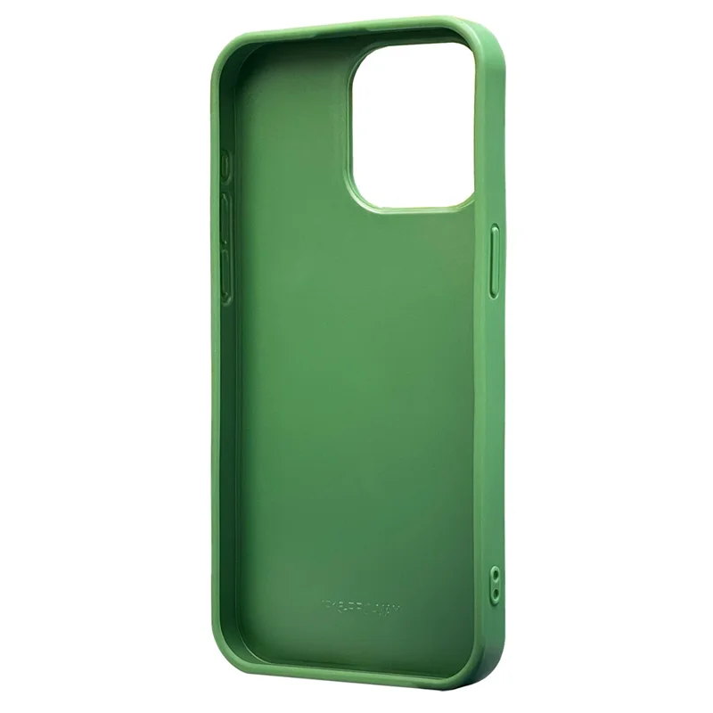 For iPhone 14 Pro Case Compatible with MagSafe PU Leather Coated TPU Shockproof Phone Cover - Green