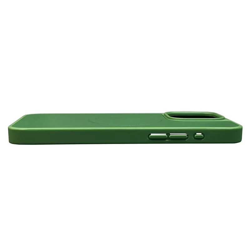 For iPhone 14 Pro Case Compatible with MagSafe PU Leather Coated TPU Shockproof Phone Cover - Green