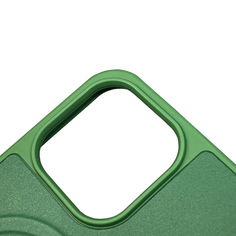 For iPhone 15 Pro Max Shockproof Case PU+TPU Slim Phone Cover Compatible with MagSafe - Orange