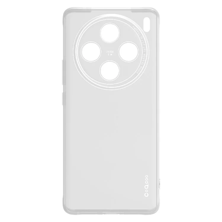 Q.COO For vivo X100 5G Case Drop Protection TPU Protective Back Shell - Transparent