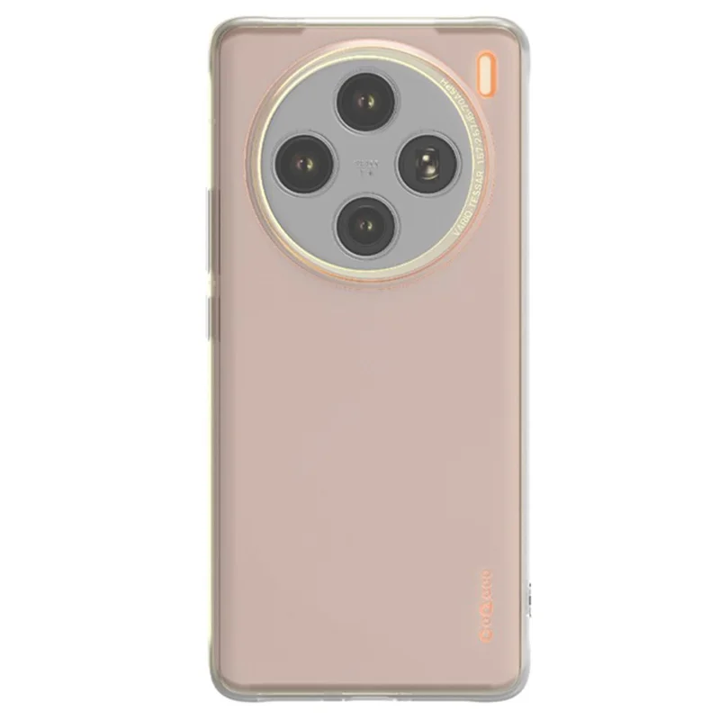 Q.COO For vivo X100 5G Case Drop Protection TPU Protective Back Shell - Transparent Black
