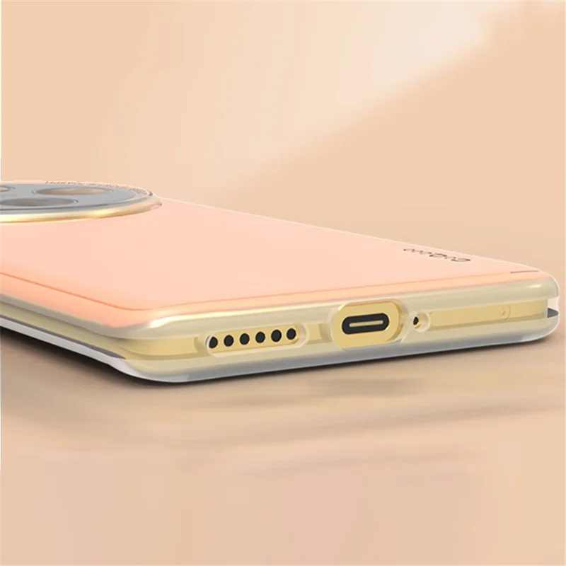 Q.COO For vivo X100 5G Case Drop Protection TPU Protective Back Shell - Transparent Black