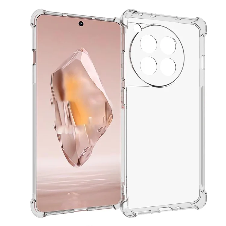 For OnePlus Ace 3 5G / 12R 5G Four Corner Airbag Cell Phone Case HD Clear Non-Slip TPU Phone Cover