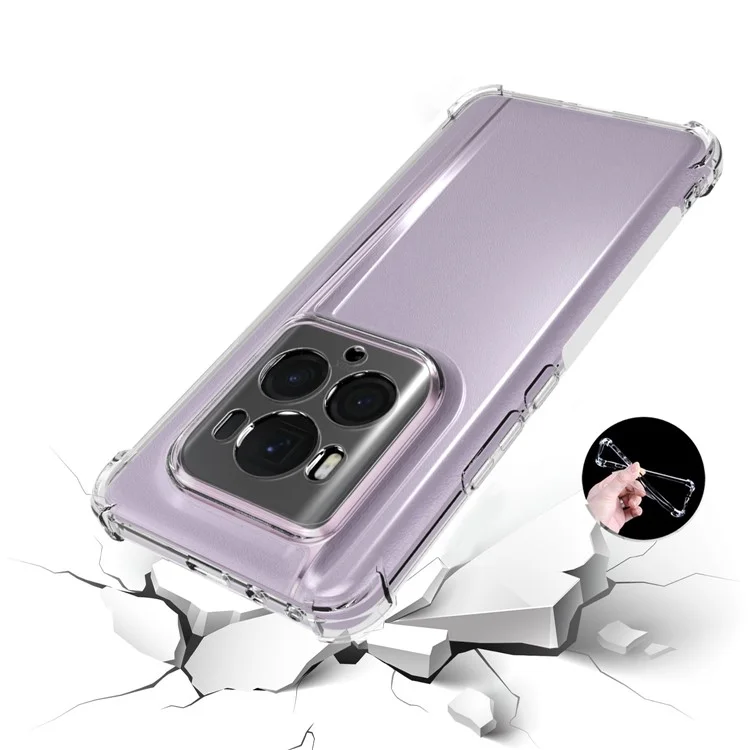 Funda de teléfono móvil For Honor Magic6 Ultimate 5G Transparente Cuatro Esquinas Bolsa de Aire Antideslizante Cubierta de TPU