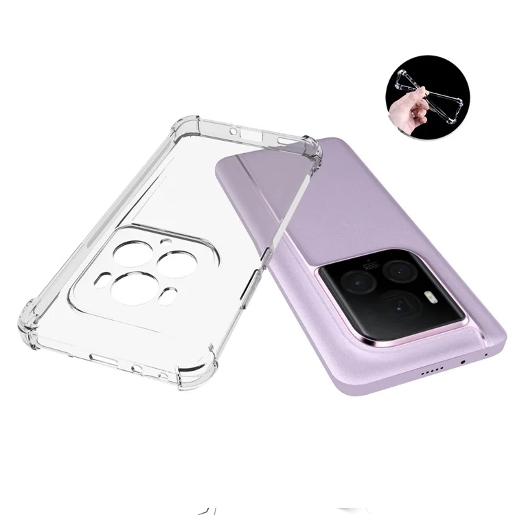 Funda de teléfono móvil For Honor Magic6 Ultimate 5G Transparente Cuatro Esquinas Bolsa de Aire Antideslizante Cubierta de TPU