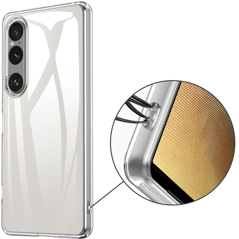 For Sony Xperia 1 VI Case Soft TPU Transparent Protective Phone Cover