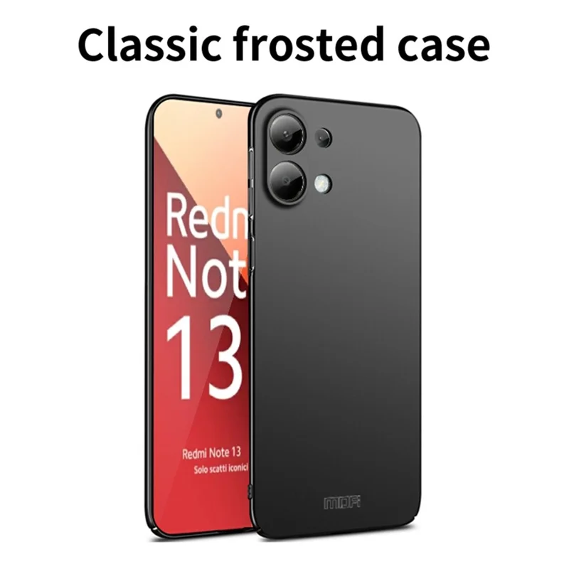 MOFI JK PC Series-1 Shield Para Xiaomi Redmi Note 13 Pro 4G / Poco M6 Pro 4G Capa Anti-arranhões PC Capa de Telefone - Preto