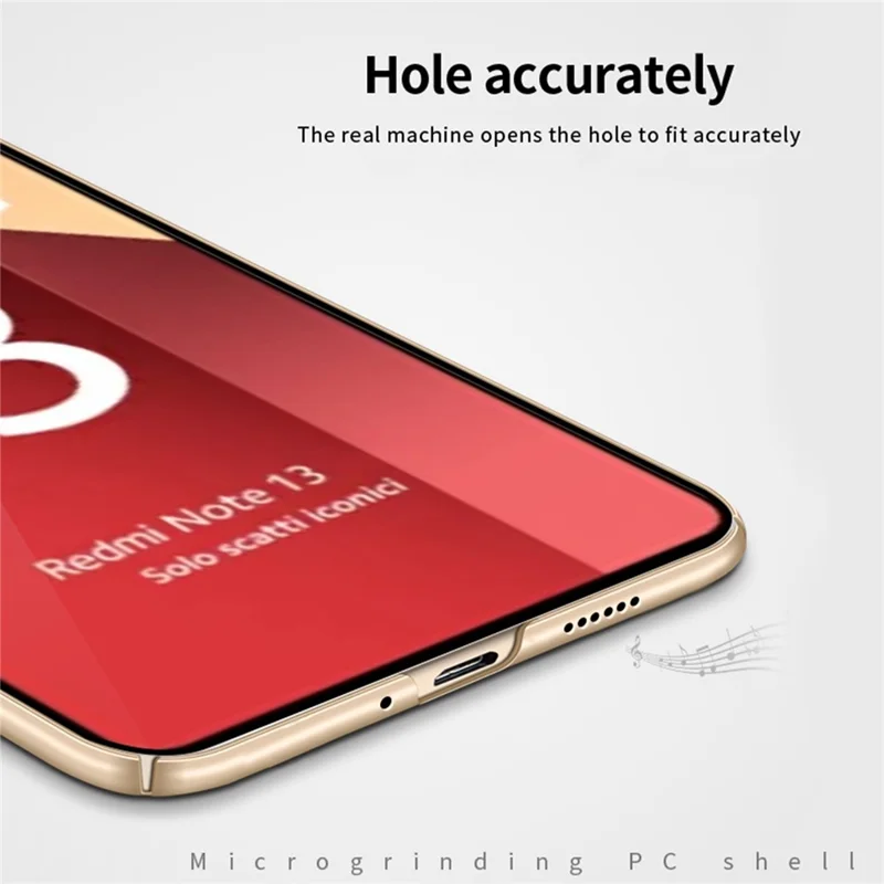 Étui MOFI JK PC Series-1 pour Xiaomi Redmi Note 13 Pro 4G / Poco M6 Pro 4G - Coque de protection anti-rayures en PC - Rouge