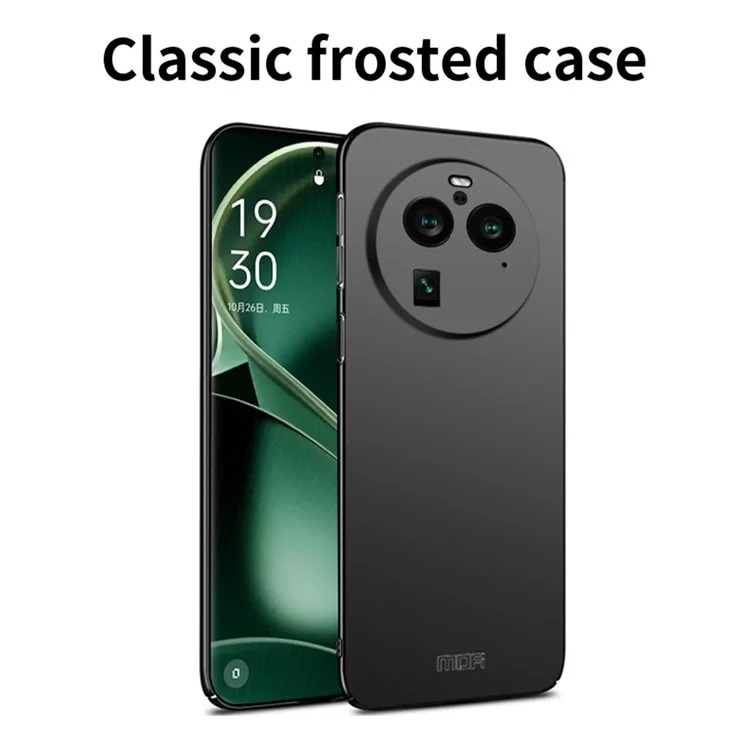 MOFI JK Série PC-1 Escudo Para Oppo Find X6 Pro Caso de Telefone Capa PC Ultra-Fina à Prova de Choque - Preto 