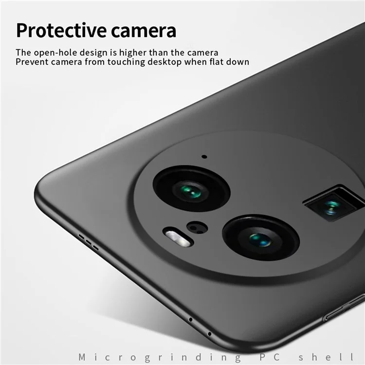 MOFI JK Série PC-1 Escudo Para Oppo Find X6 Pro Caso de Telefone Capa PC Ultra-Fina à Prova de Choque - Preto 