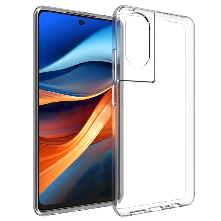 For TCL 50 SE Case Flexible TPU Clear Phone Cover with Big Lens Hole
