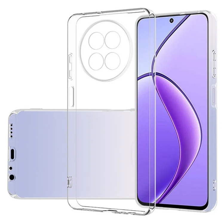 For Realme 12 5G Cell Phone Case Clear TPU Cover with Precise Lens Cutout
