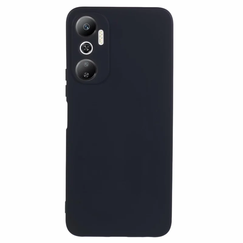 For Infinix Hot 20 4G TPU Case 2.0mm Arc Edge Anti-Scratch Phone Cover - Black