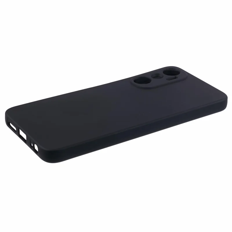 For Infinix Hot 20 4G TPU Case 2.0mm Arc Edge Anti-Scratch Phone Cover - Black