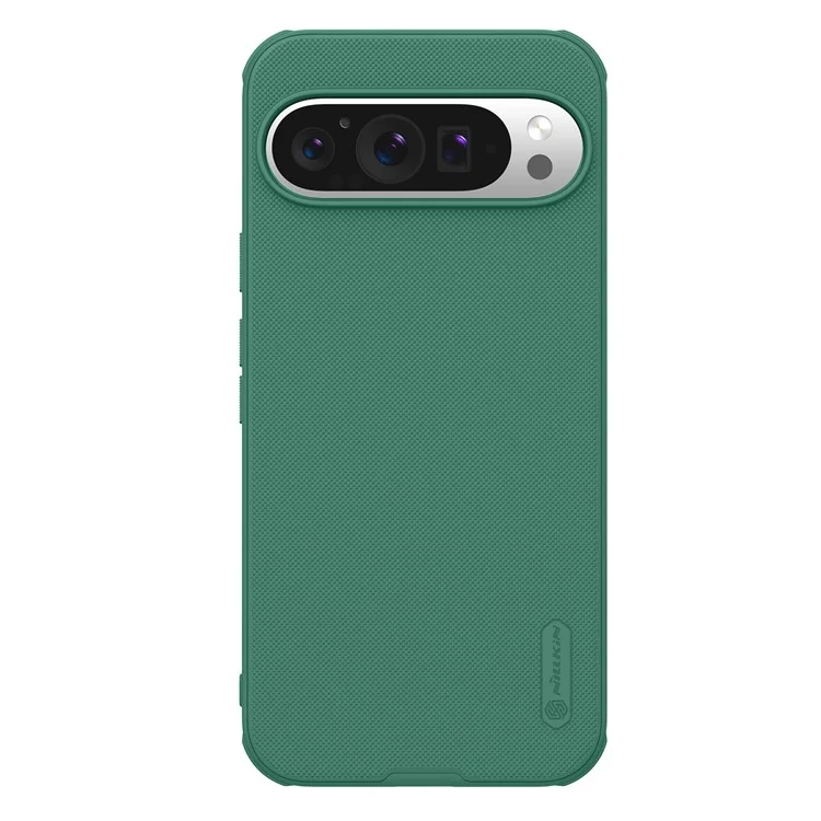 Funda de teléfono NILLKIN Frosted Shield Pro para Google Pixel 9 Pro XL, funda magnética para teléfono móvil, PC+TPU, resistente a golpes, cubierta trasera - Verde