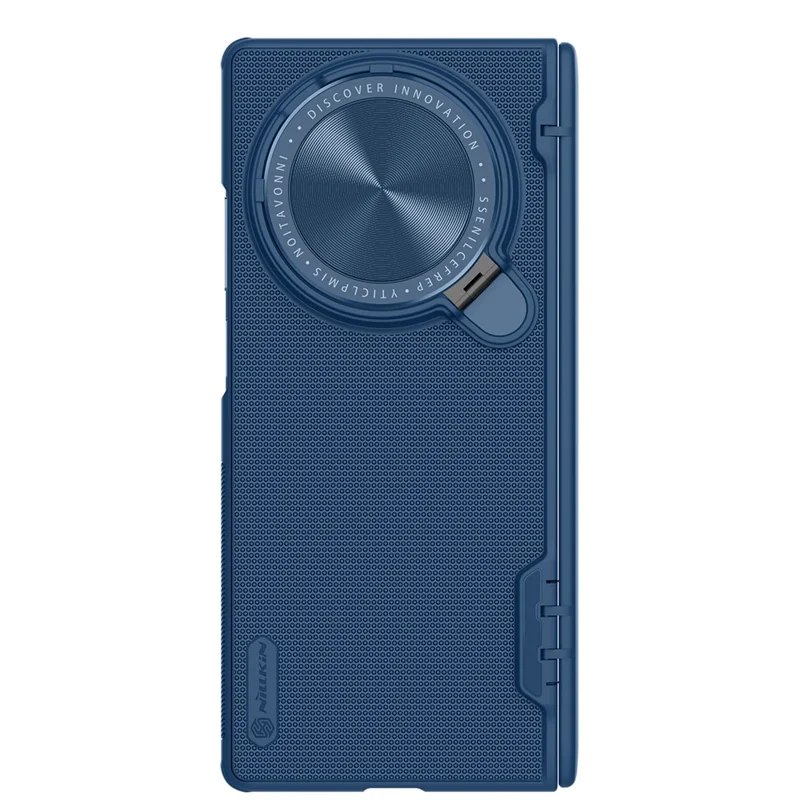 NILLKIN Super Frosted Shield Prop для vivo X Fold3 Kickstand Case Camera Lens Lid Phone Back Cover - Blue