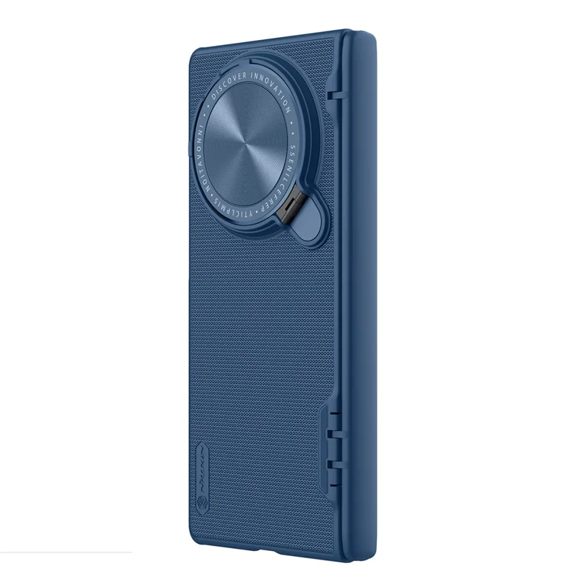 NILLKIN Super Frosted Shield Prop для vivo X Fold3 Kickstand Case Camera Lens Lid Phone Back Cover - Blue