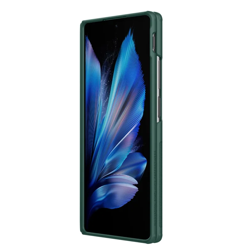 NILLKIN Super Frosted Shield Prop for vivo X Fold3 Kickstand Case Camera Lens Lid Phone Back Cover - Green