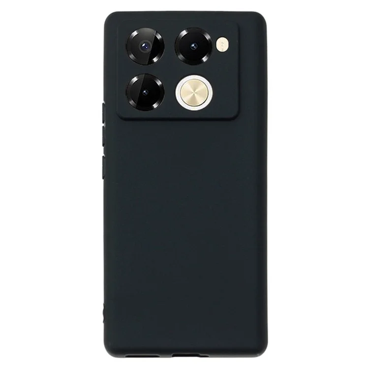 Pour Infinix Note 40 Pro 5G Étui Matte Fingerprint-Free TPU Housse de téléphone - Noir