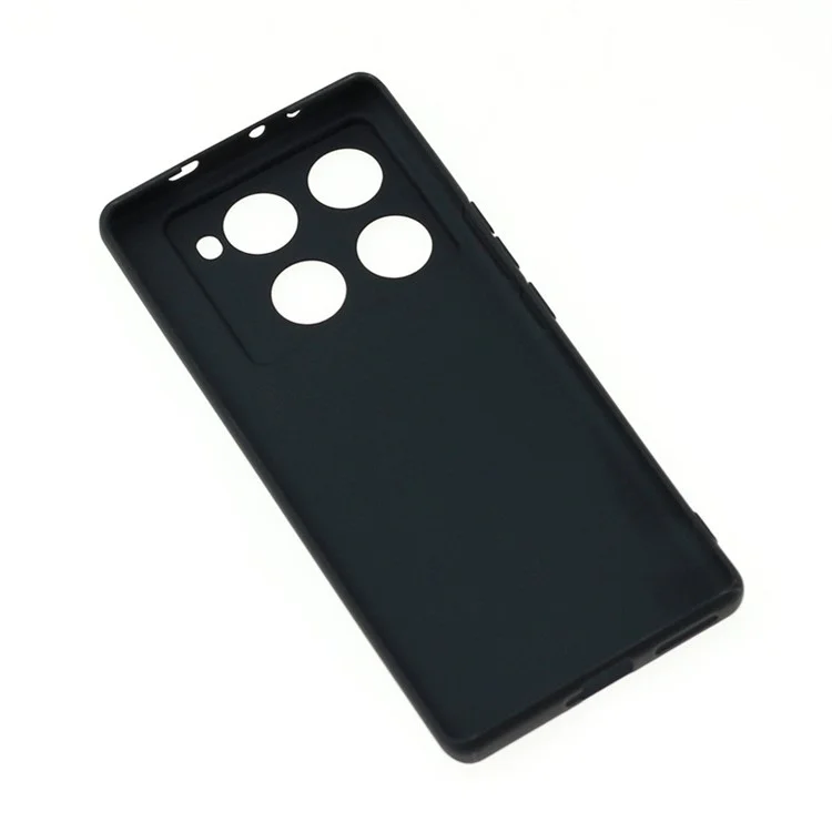 Pour Infinix Note 40 Pro 5G Étui Matte Fingerprint-Free TPU Housse de téléphone - Noir