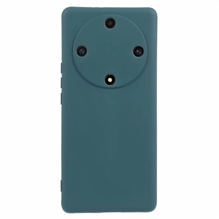 Phone Case for Honor X9a 5G Flexible TPU 2.0mm Arc Edge Phone Back Cover - Midnight Green