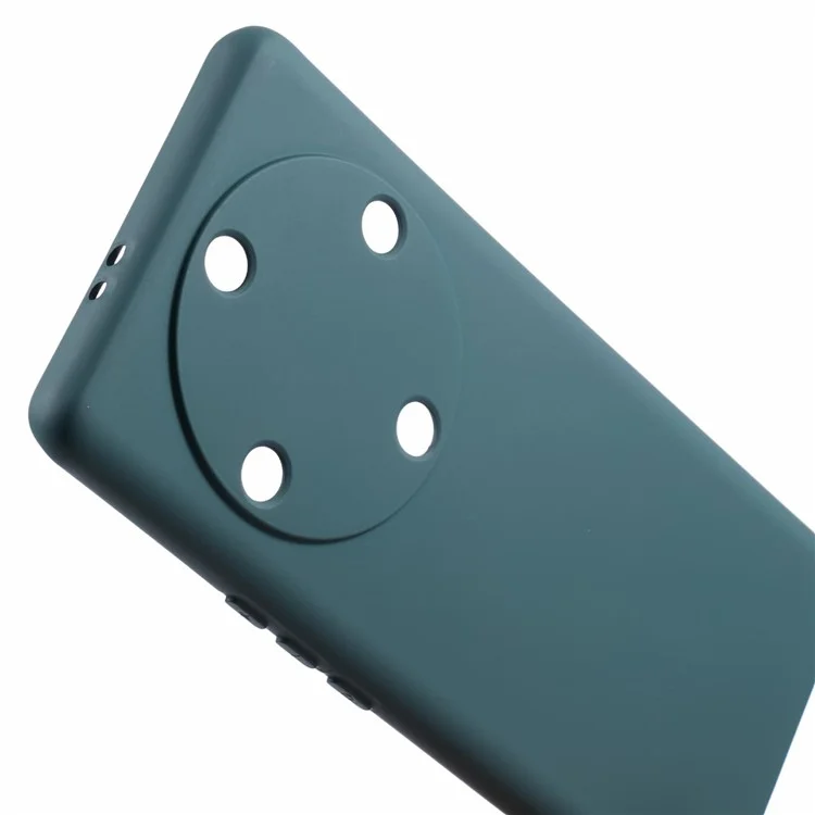 Phone Case for Honor X9a 5G Flexible TPU 2.0mm Arc Edge Phone Back Cover - Midnight Green