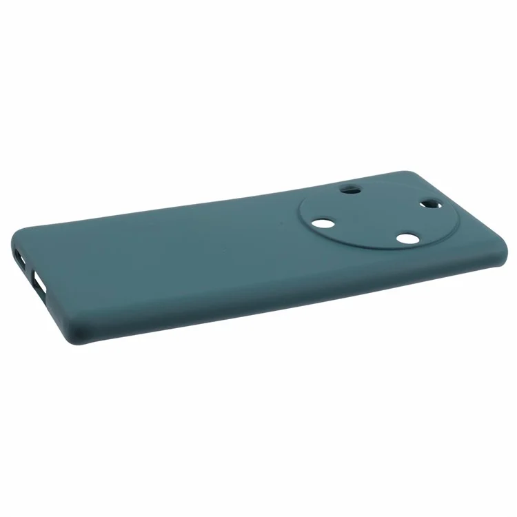 Phone Case for Honor X9a 5G Flexible TPU 2.0mm Arc Edge Phone Back Cover - Midnight Green