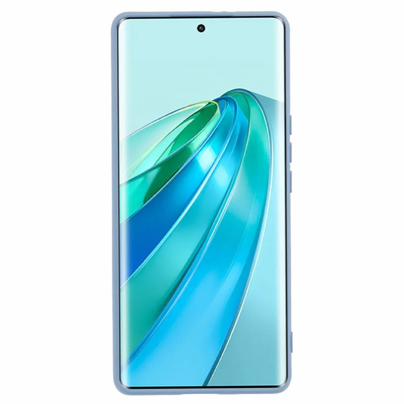 Phone Case for Honor X9a 5G Flexible TPU 2.0mm Arc Edge Phone Back Cover - Grey