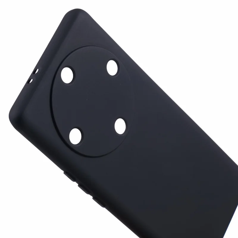 Phone Case for Honor X9a 5G Flexible TPU 2.0mm Arc Edge Phone Back Cover - Black