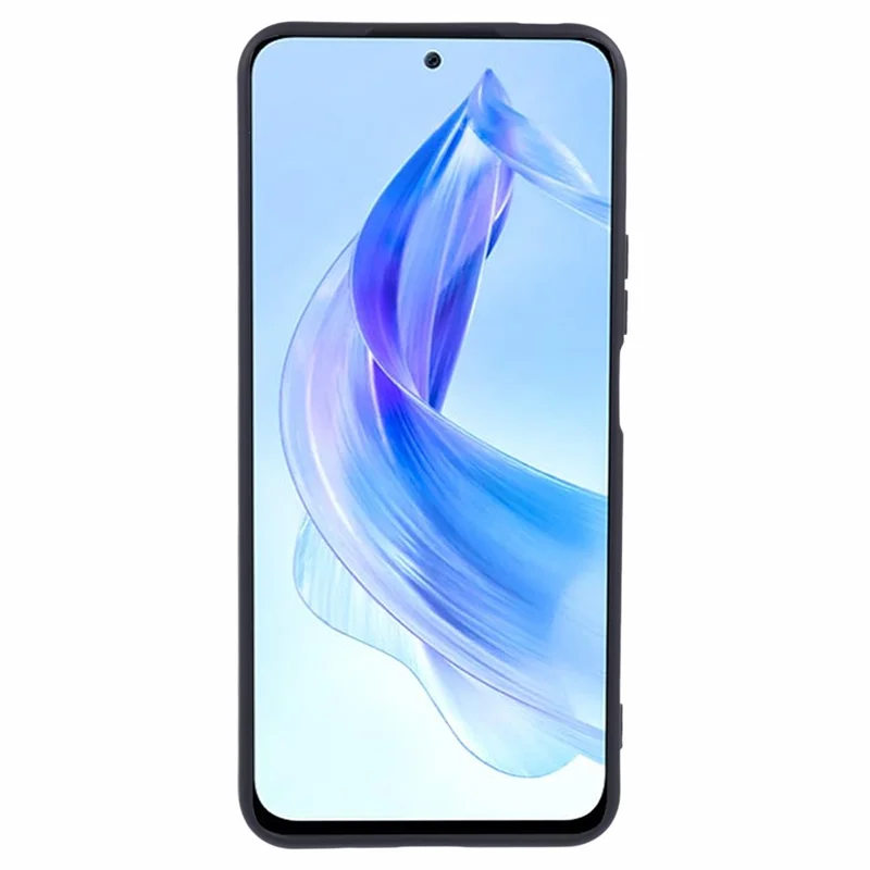 For Honor 90 Lite 5G Cell Phone Case TPU 2.0mm Arc Edge Back Cover - Black