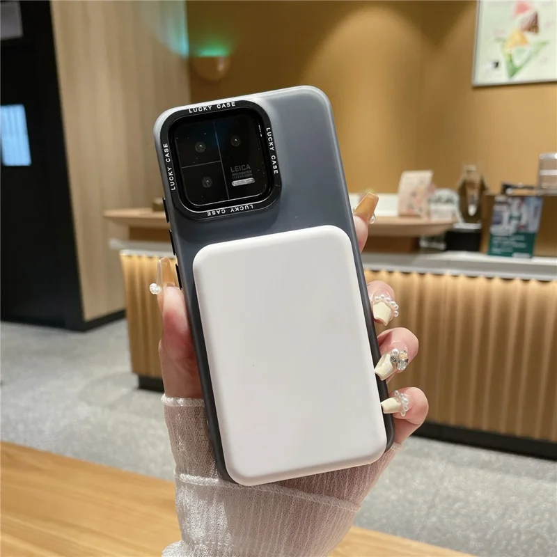 Per Xiaomi 13 Pro 5G Custodia Magnetica Compatibile con MagSafe PC+TPU Anti-caduta Custodia per Telefono - Nero Opaco