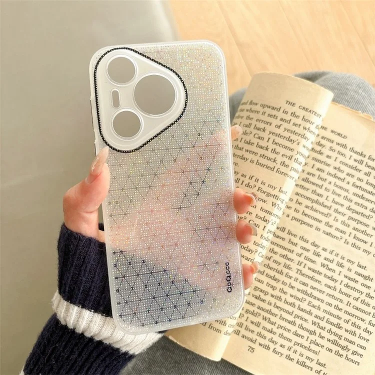 Q.COO For Huawei Pura 70 Case Sparkling Soft TPU Phone Protective Cover - White