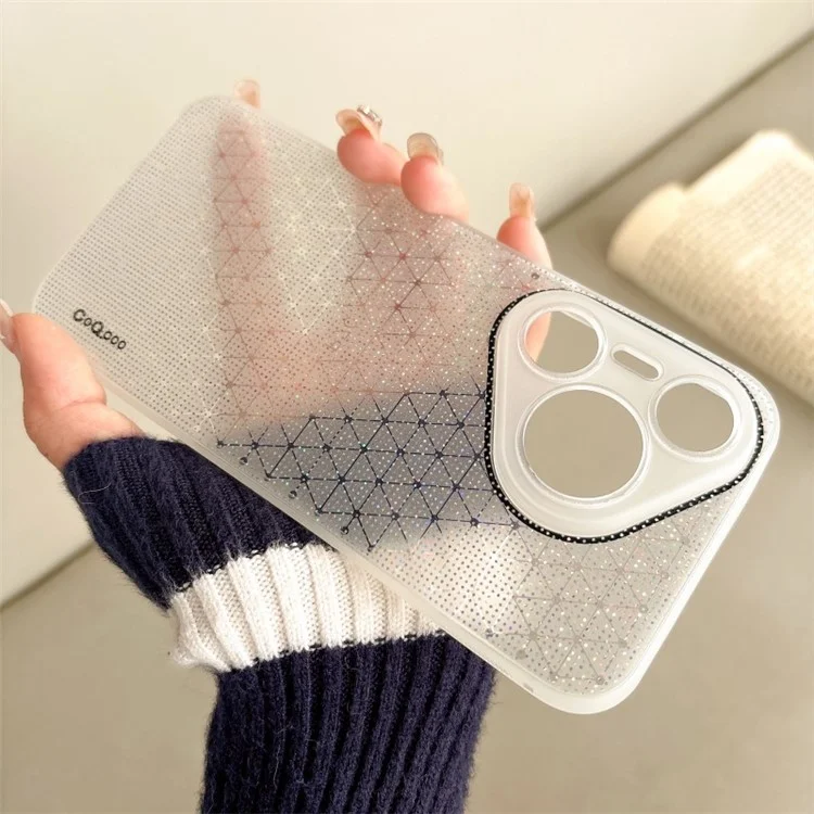 Q.COO For Huawei Pura 70 Case Sparkling Soft TPU Phone Protective Cover - White