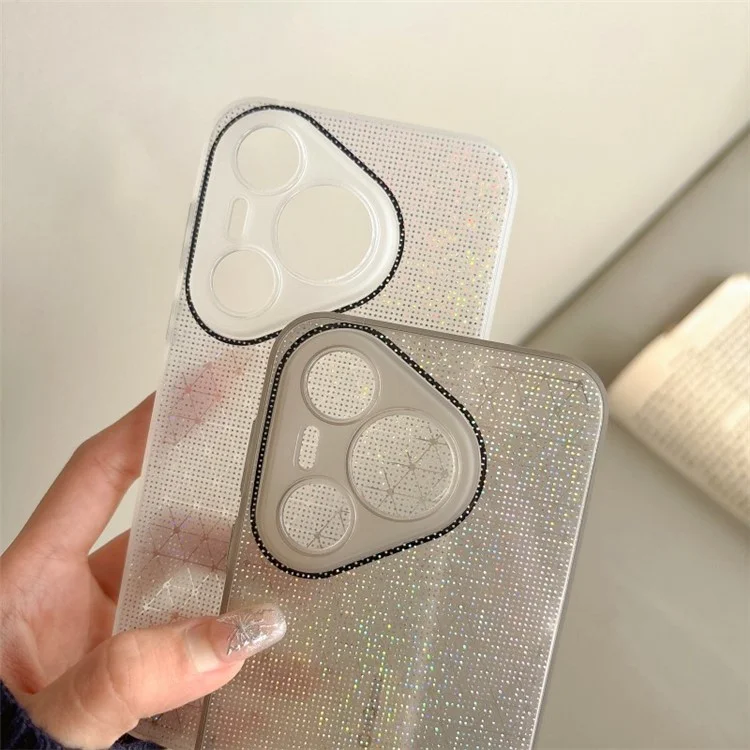 Q.COO For Huawei Pura 70 Case Sparkling Soft TPU Phone Protective Cover - White