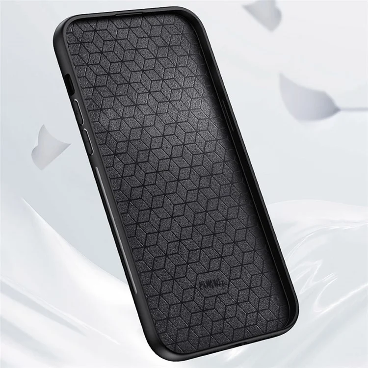 For Huawei Pura 70 Case Deer Pattern Cloth Texture Leather+PC+TPU Hybrid Phone Cover - Black