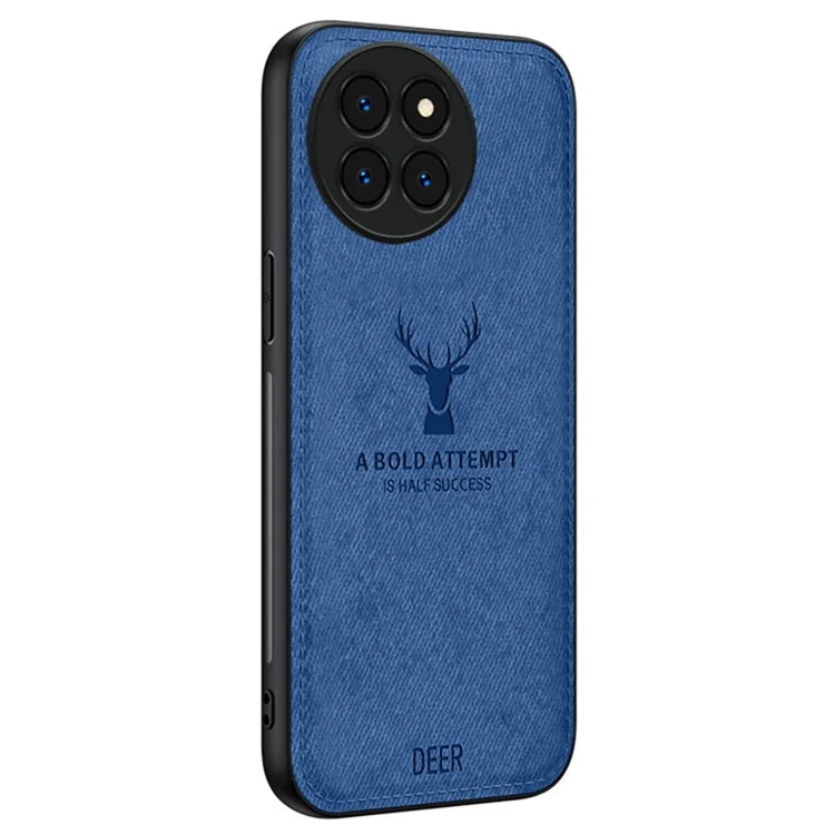 Para Xiaomi Civi 4 Pro 5G / 14 Civi 5G Funda Textura de Tela Patrón de Ciervo Cuero+PC+TPU Funda Telefónica - Azul