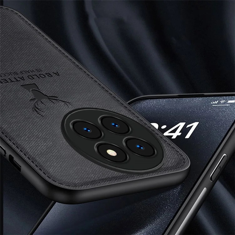 Para Xiaomi Civi 4 Pro 5G / 14 Civi 5G Funda Textura de Tela Patrón de Ciervo Cuero+PC+TPU Funda Telefónica - Azul