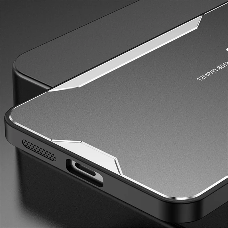 For Realme 12 4G / 12+ 5G Case Aluminum Alloy+TPU+PC Slim Shockproof Phone Cover - Red